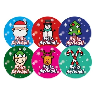 Image of SuperStickers Christmas Praise Stickers in Spanish for teachers. 144 x 30mm