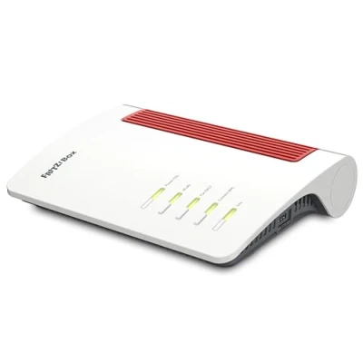 Image of AVM FRITZ!Box 7690 UK (DSL router, Wi Fi 7 up to 5760 Mbit/s (5 GHz) and 1376 (2.4 GHz), mesh Fi, media server, 4 x gigabit LAN, DECT base station)