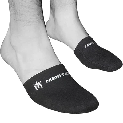 Image of Meister 2.5mm Thermal Neoprene Toe Warmer Booties for Cycling, Running, Hiking &amp; Ice Baths (Pair) Black