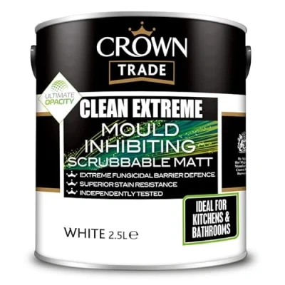 Image of Crown Trade Clean Extreme Mould Inhibiting Matt 2.5 L