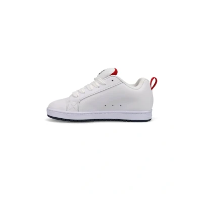 Image of DC shoes Court Graffik Unisex Trainers, Men&#039;s, Size: 10.5, Wnr white navy red