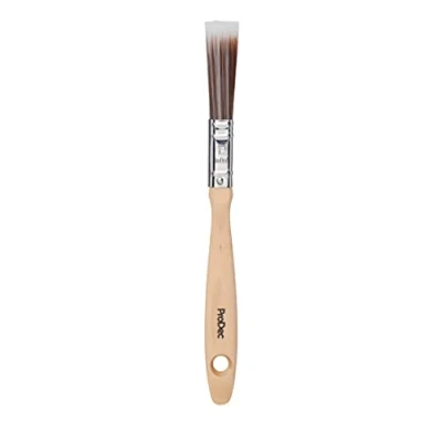 Image of ProDec 0.5 inch Premier Trade Professional Synthetic Paint Brush for a Smooth Finish Painting with Emulsion, Gloss and Satin Paints on Walls, Ceilings, Wood Metal, 0.5&quot; 12mm