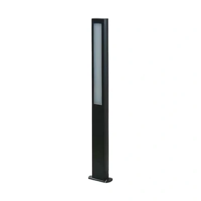 Image of LED Outdoor Lights &#039;Mhairi&#039; (Modern) in Silver Made of Aluminium (2 Light Sources,) from Lucande Garden Light, Path Bollard lamp, Pillar