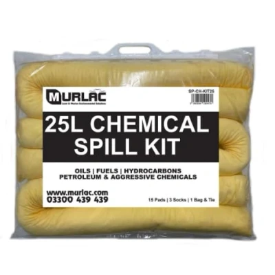Image of 25L Chemical Spill Kit UK Manufactured Aggressive Chemicals &amp; Petroleum Hydrocarbons