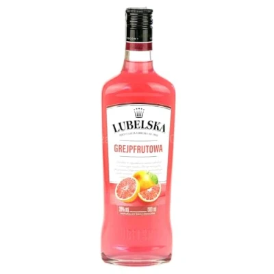 Image of Lubelska Grapefruit Vodka Liqueur Fruit Flavoured Perfect for Parties and Festivals 28% ABV, 50cl