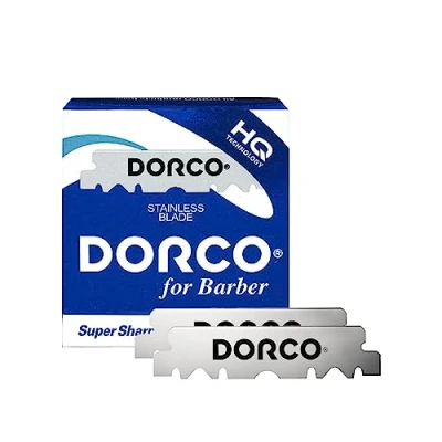 Image of 300 DORCO Single Edge Razor Blades For Professional Barbers And Traditional Shaving Enthusiasts