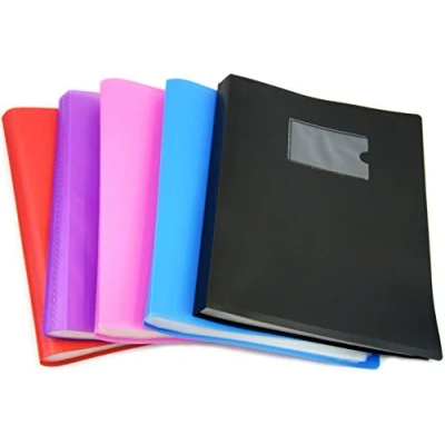Image of Arpan Random Colour A4 Flexi Display Portfolio Book Folder with 104 Pockets for School, Presentations, Filing, Insurance Financial Document, Interviews and CVS 1 x Single