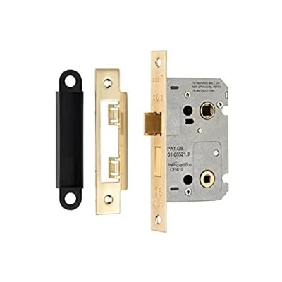 Image of Carlisle Brass BAE5025 EASI T Bathroom Lock Residential, Satin Brass, 64mm