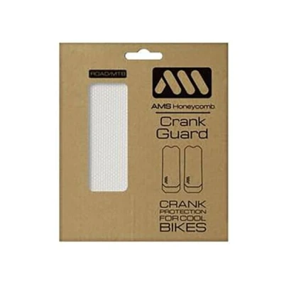 Image of All Mountain Style AMS Crank Guard Specially Designed to Protect arms of and Road Bikes from Scratches rubbing, Transparant/Zilver