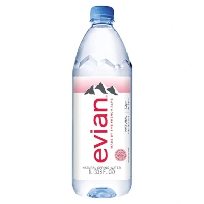Image of Evian Bottled Water 1 L 12 ct (Pack of 12)