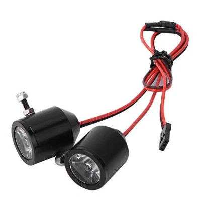 Image of RC Searchlight, 3W Spotlights Searchlight Upgrade Spare Part Universal Suitable for Car Model(Black)