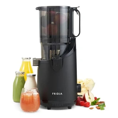 Image of Powerful Self Feeding Whole Fruit Masticating Slow Juicer, 135mm Chute, 250W, Cold Press Juice, Nut Milk, Matt Black Fridja f2500