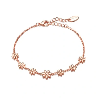 Image of Philip Jones Rose Gold Plated Daisy Bracelet