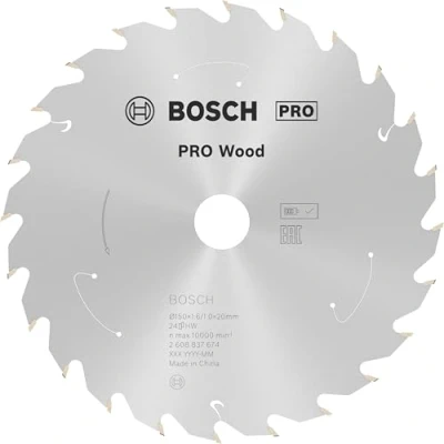 Image of Bosch Professional Circular Saw Blade Standard (for Wood, 150 x 20 1.6 mm, 24 teeth; Accessories: Cordless Saw)