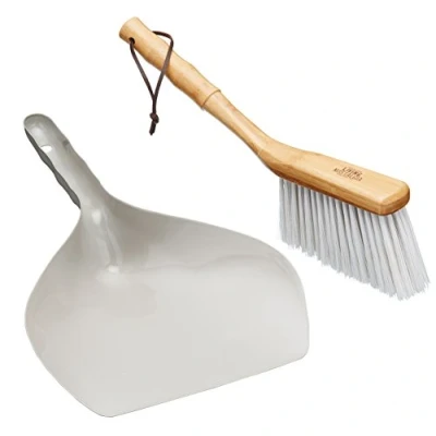 Image of KitchenCraft Living Nostalgia Traditional Dustpan and Brush Set