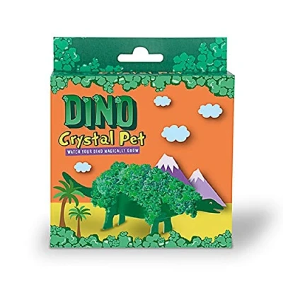 Image of Gift Republic Dinosaur Crystal Pet Growing Kit, Green, One Size