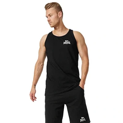 Image of Lonsdale Men&#039;s Dolton T Shirt, Black/White, 3XL