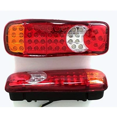 Image of 24/7Auto 2x 12V LED rear tail recovery lights chassis truck tipper trailer caravan