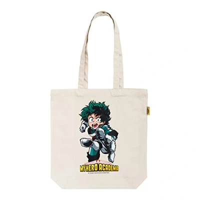 Image of Grupo Erik My Hero Academia Cotton Tote Bag Shopping 14x15x4 inches 37x39x10 cm Canvas Gift Eco Friendly Gifts Manga