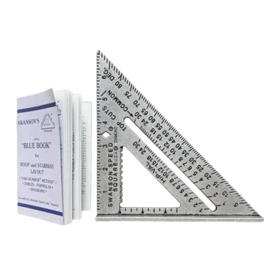 Image of Swanson Tool S0101 7 inch Speed Square Layout with Blue Book