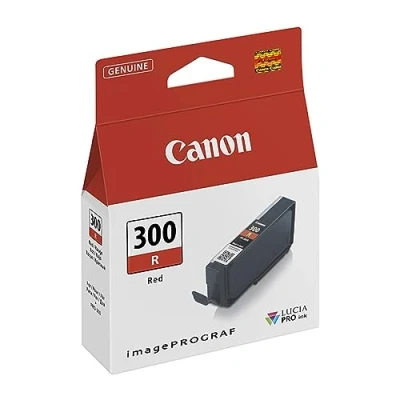 Image of Canon PFI 300R Red Ink Cartridge