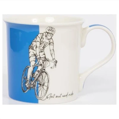 Image of The Leonardo Collection LP49496 Unravelled Sports Cycling Mug, Fine China, Boxed
