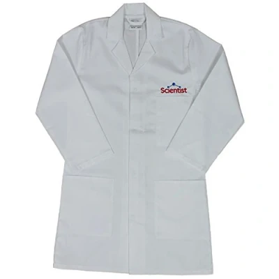 Image of FSD Children&#039;s White Lab Coat with Embroidered Scientist Logo (Age 11 12)