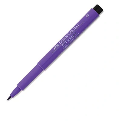 Image of Faber Castell Art &amp; Graphic Pitt Artist Pen Brush India Ink Pen, Purple Violet, Single For Art, Craft, Drawing, Sketching, Home, School, University, Colouring