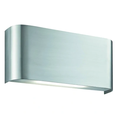 Image of LED Indoor Up / Down Wall Lamp Satin Silver