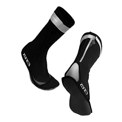 Image of ZONE3 Neoprene Swim Socks/High Stretch 2mm Wetsuit Socks For Open Water Swimming, Diving, Snorkeling