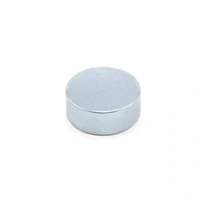 Image of Zinc Plated N42 Neodymium Magnet for Engineering, Manufacturing, DIY and Outdoor Applications 25mm dia x 10mm thick 16.5kg Pull