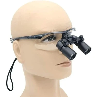 Image of Magnifier With Light, Medical Dental Surgical Loupes 4X 5X 6X Binocular Magnifying Glasses for Dentist Comfortable