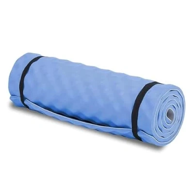 Image of Camping Mat Waterproof Eva Foam Insulated Sleeping Tent Roll Up Yoga Mattress (Camping Blue 180x50x1.5cm)