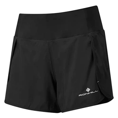 Image of Ronhill Women&#039;s Wmn&#039;s Tech Revive Shorts, Black/Bubblegum, 14 UK