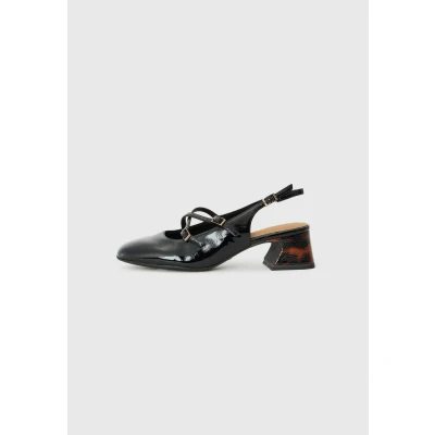 Image of Tamaris Women&#039;s Damen Sling 1 29661 45 Pump, Black (Black Comb), 7.5 UK