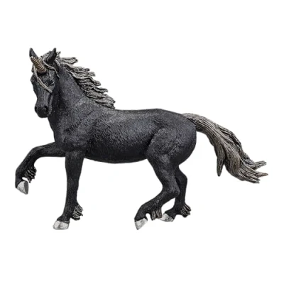 Image of MOJO Black Unicorn Mythical Fantasy Monster Model Toy Figure