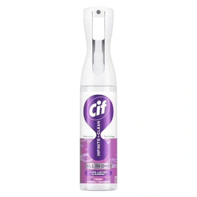 Image of Cif Infinite Clean Lavender &amp; Eucalyptus All in One Cleaner Spray with probiotics technology for a long lasting clean* 280 ml