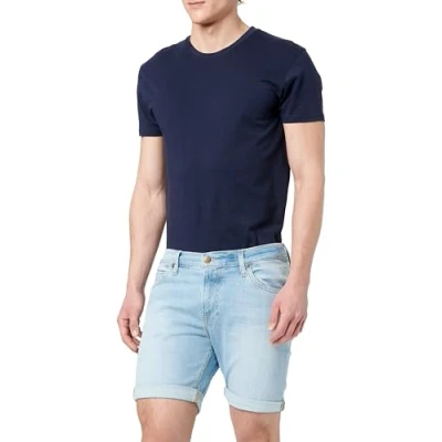 Image of Lee Rider Short denim shorts, Men&#039;s, Size: 29, Light blue