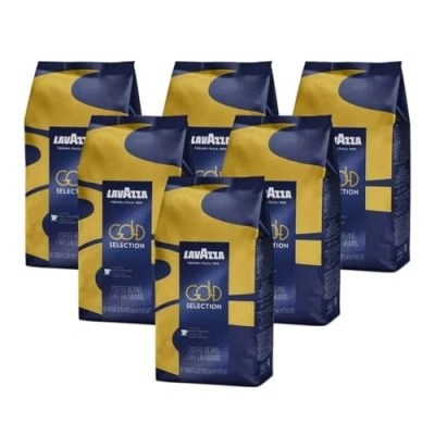 Image of Lavazza Gold Selection Coffee Beans (6 Packs of 1kg)