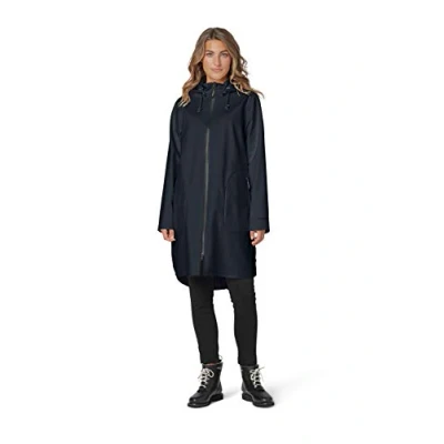 Image of Ilse Jacobsen raincoat a light and feminine trench inspired with waist belt Softshell 100% Polyester RAIN128 BLACK 40