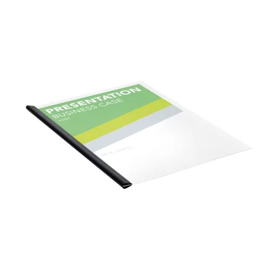 Image of Q Connect A4 6mm 60 Sheets Black Spine Bar (Pack of 50) KF11416