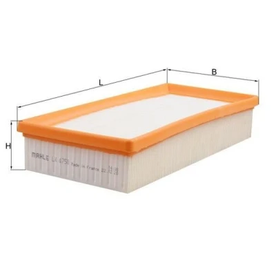 Image of 1770940004, A1770940004 Air Filter MAHLE ORIGINAL LX 4758 50,3mm 129mm 286,6mm Insert MERCEDES BENZ: C Class Saloon, GLC Off Road