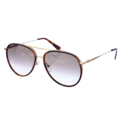 Image of Longchamp Womens Sunglasses LO684S Brown Metal One Size