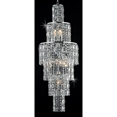 Image of New York 6 Light Polished Chrome Ceiling