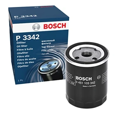 Image of LPX100590 Oil Filter BOSCH 0 451 103 342 3/4&quot; 16 UNF Spin on LAND ROVER: Discovery 2, Defender Pickup, Off Road