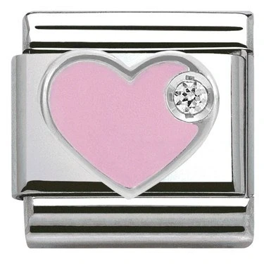 Image of Nomination Pink Heart Charm