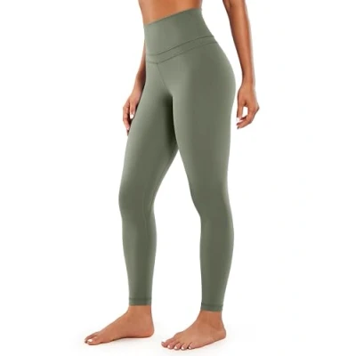 Image of CRZ Yoga Women&#039;s Naked Feeling High Waist Gym Leggings 28 Inches Sports Workout Pants Grey Sage 16