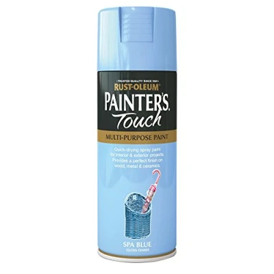 Image of Rust Oleum AE0040021E8 400ml Painter&#039;s Touch Spray Paint Spa Blue Gloss