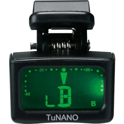 Image of Ibanez TUNANO Clip Chromatic Tuner LCD display and Automatic Guitar/Bass/Ukulele Mode Selectable