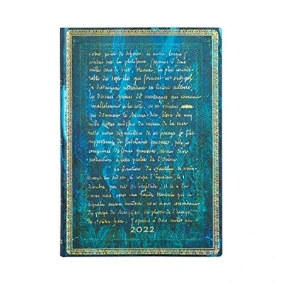 Image of Paperblanks 12 Month Softcover Flexis Calendar 2022 Verne, 20,000 Miles Horizontal Midi (125 x 175 mm)